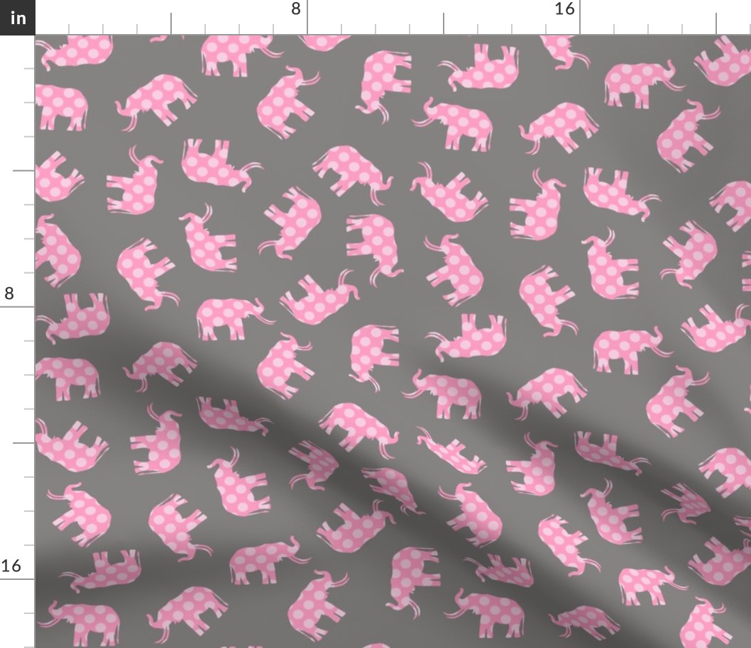 Pink Polka Elephant