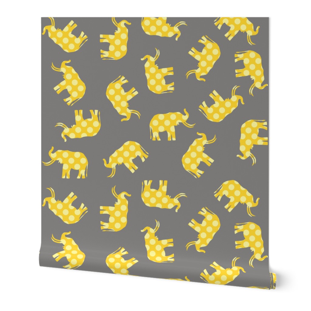 Yellow Polka Elephant
