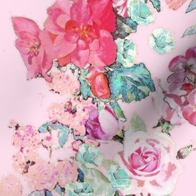Vintage Floral // Blush, Mint, & Peach  