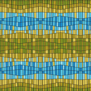 lantern pattern blue