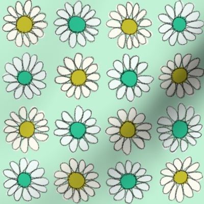 Daisy | Gold\Teal\Mint