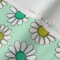 Daisy | Gold\Teal\Mint