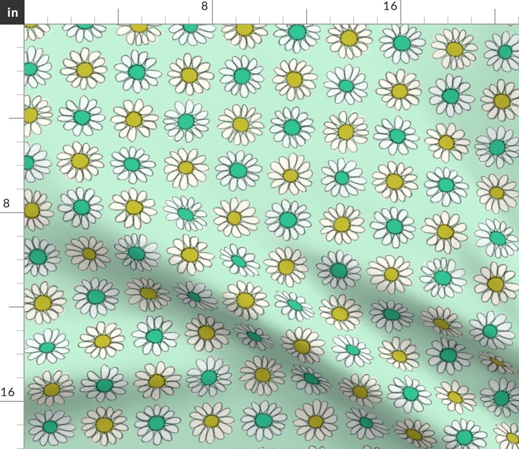 Daisy | Gold\Teal\Mint