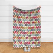 cool beach house ikat chevron large