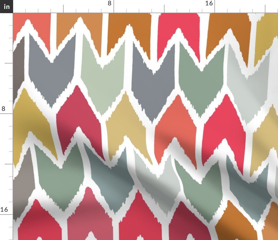 cool beach house ikat chevron large