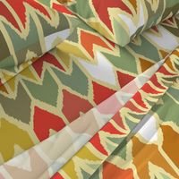 warm beach house ikat chevron large