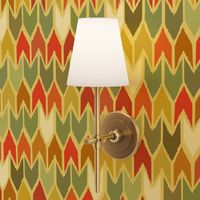 warm beach house ikat chevron large