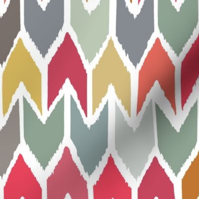 cool beach house ikat chevron small