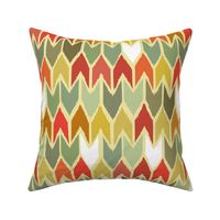 warm beach house ikat chevron small