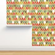 warm beach house ikat chevron small