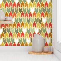 warm beach house ikat chevron small