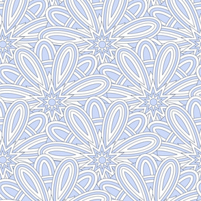 Ethnic blue pattern