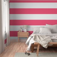 hot pink stripes HUGE 12"