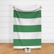 kelly green stripes HUGE 12"