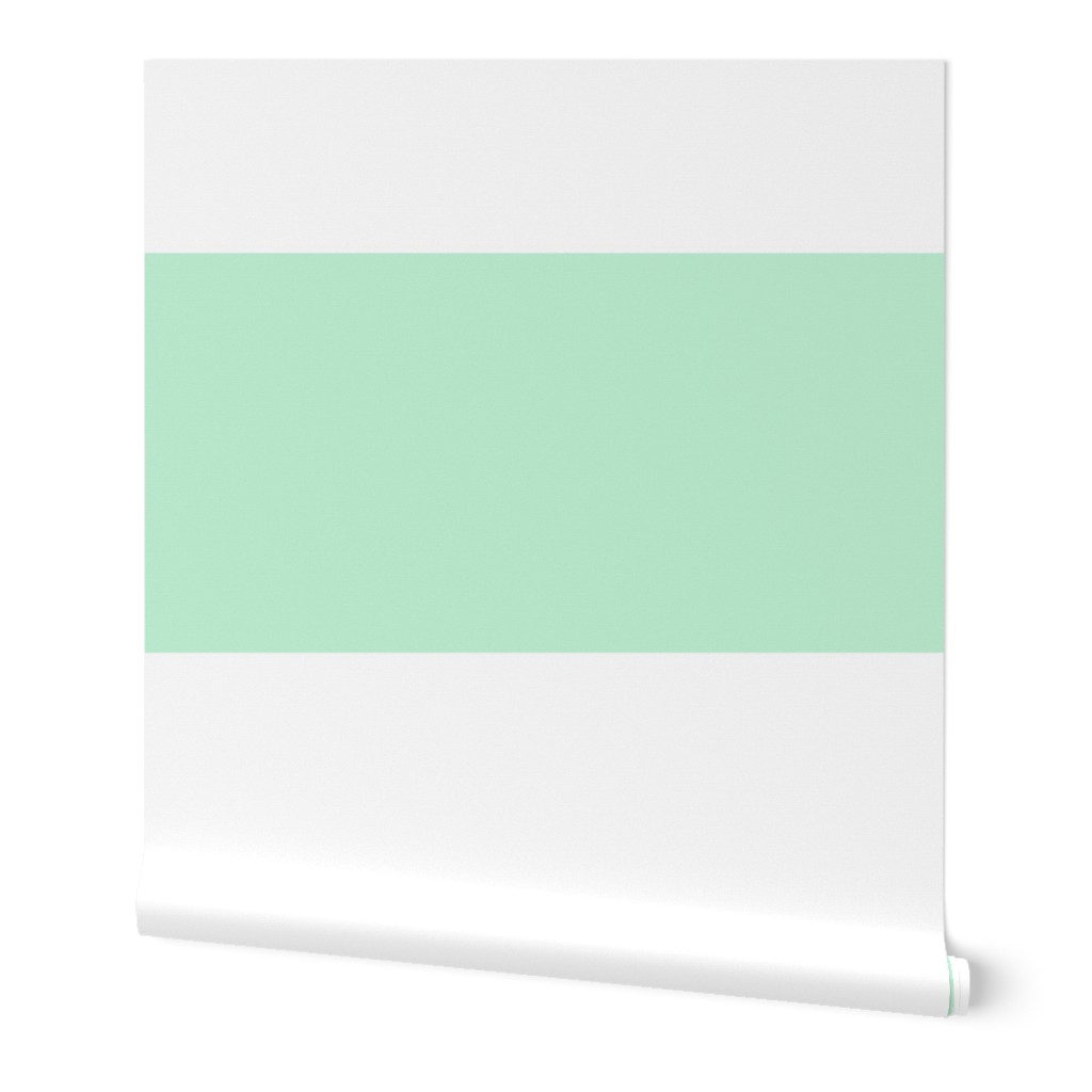 ice mint green stripes HUGE 12"