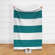 dark teal stripes HUGE 12"