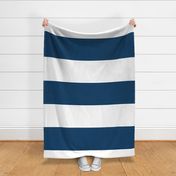 navy blue stripes HUGE 12"