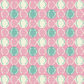 Retro Tile Pink Colourway