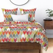 beach house ikat chevron large