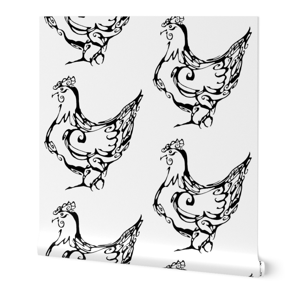 Inkblot French Hen