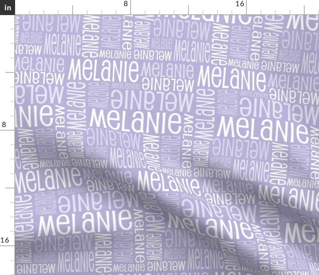 Personalised Name Fabric - Lavender