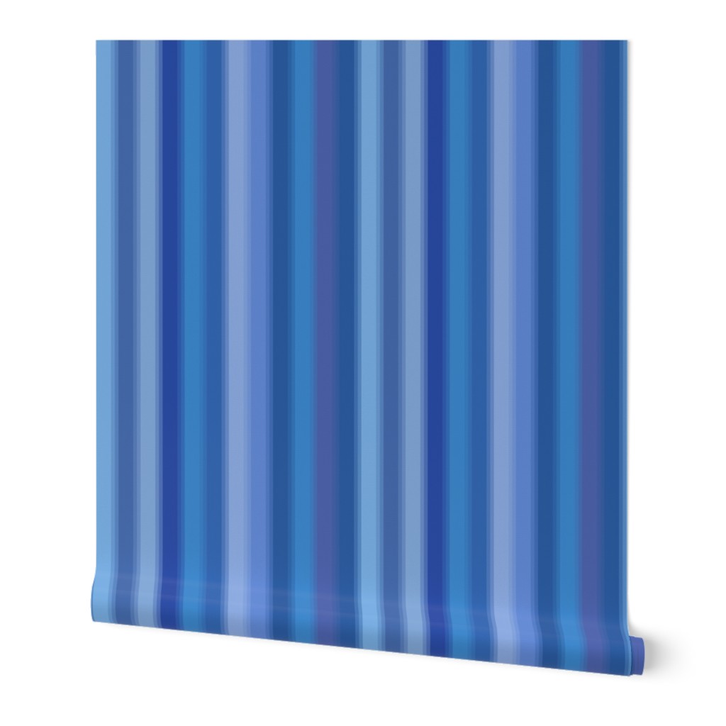 rippling blue stripes