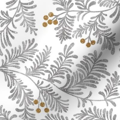 Glitter branches- Silver and Gold