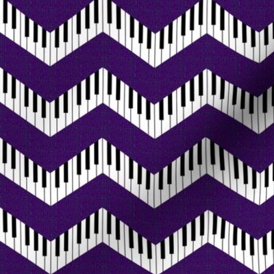 Piano Chevron on Dark Violet