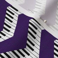 Piano Chevron on Dark Violet