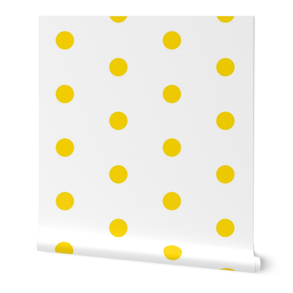 Lemon Yellow Big Polka Dot