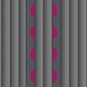Gray Pleats (Vertical) with Sliced Cranberries