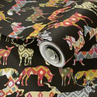 deer horse ikat party