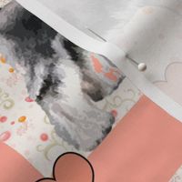 Miniature Schnauzer and Hearts