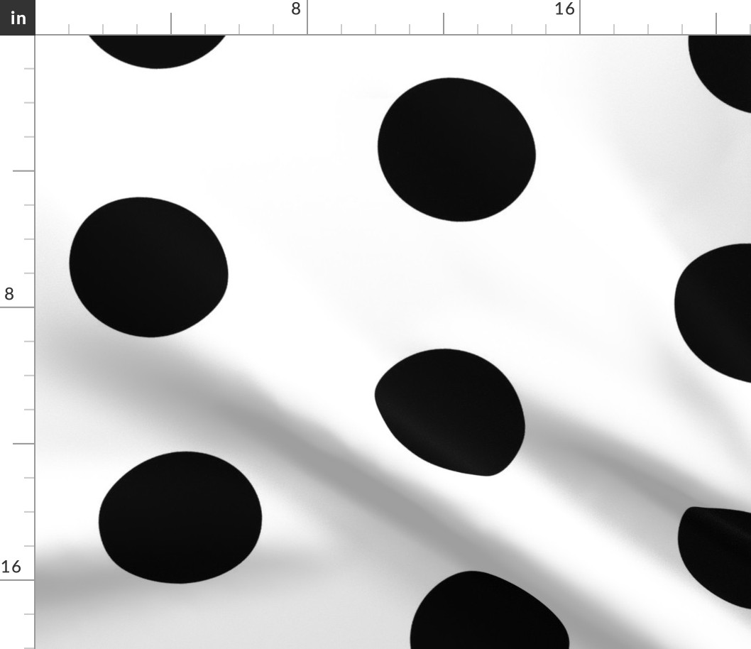 Giant Dot Black on White