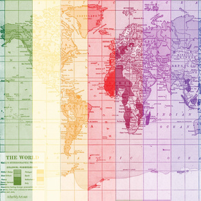 Rainbow World Map