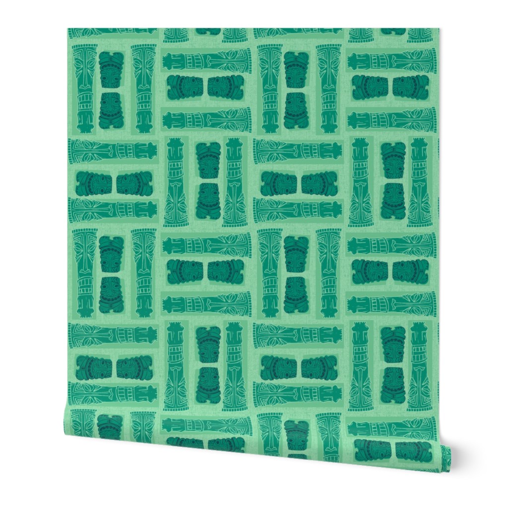 Mid-Century Tiki Gods GREEN