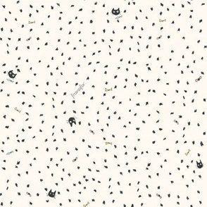 Black Kitten Dots