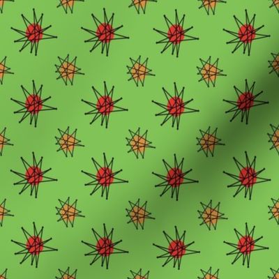 Atomic Halloween - Green Starburst