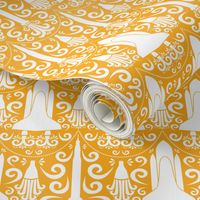 Rocket Science Damask (Light Orange)