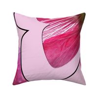 Hollyhock Butterfly Cut'n'Sew pillow