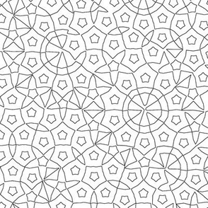 quasicrystal stars (outline)