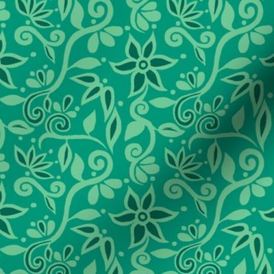 Rapunzel Floral Green