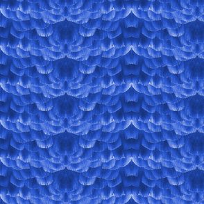 Feather Tile in Blue