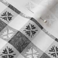 Hand Drawn Gingham Vintage Tablecloth