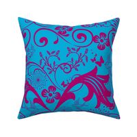 Baroque in Blue and Magenta