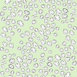 Popcorn Clouds | Celery Green