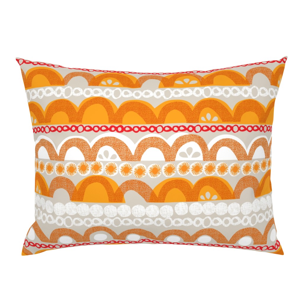 citrus slice stripe - orange