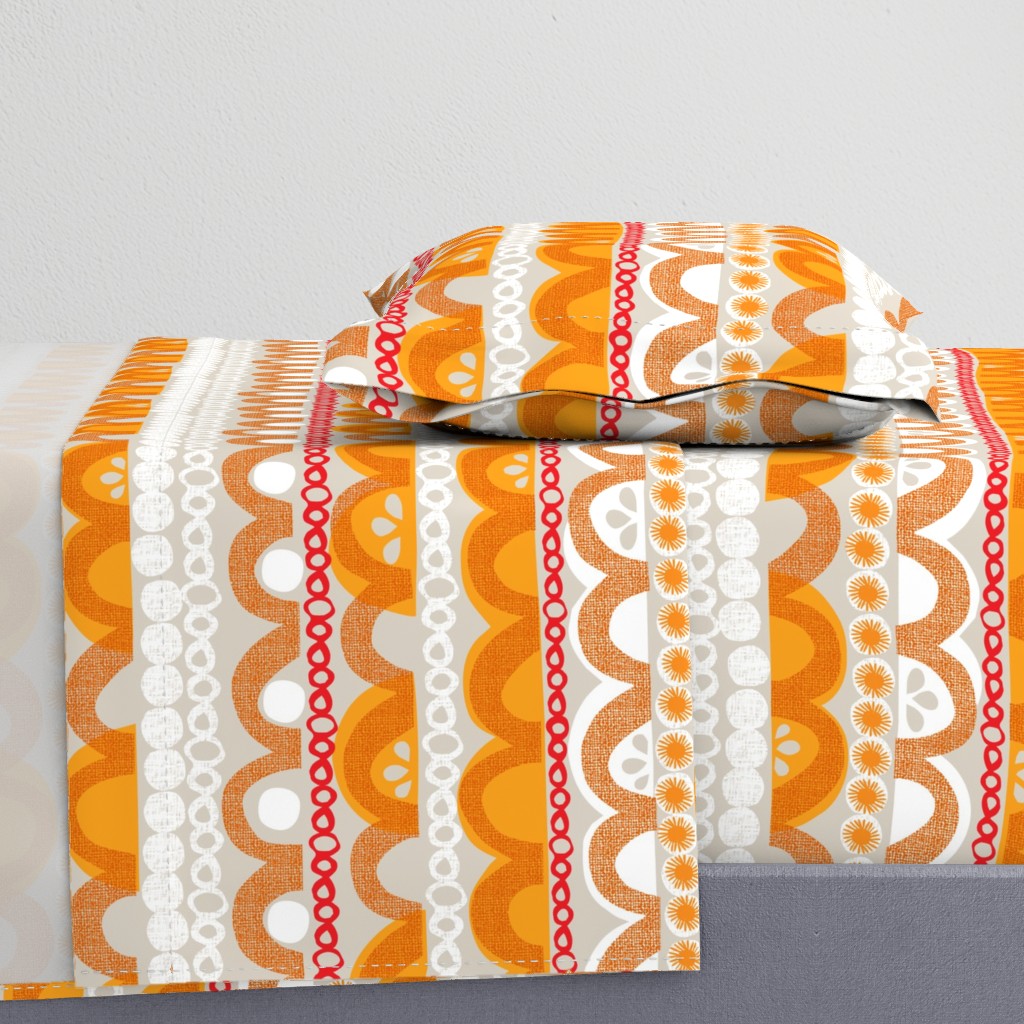 citrus slice stripe - orange