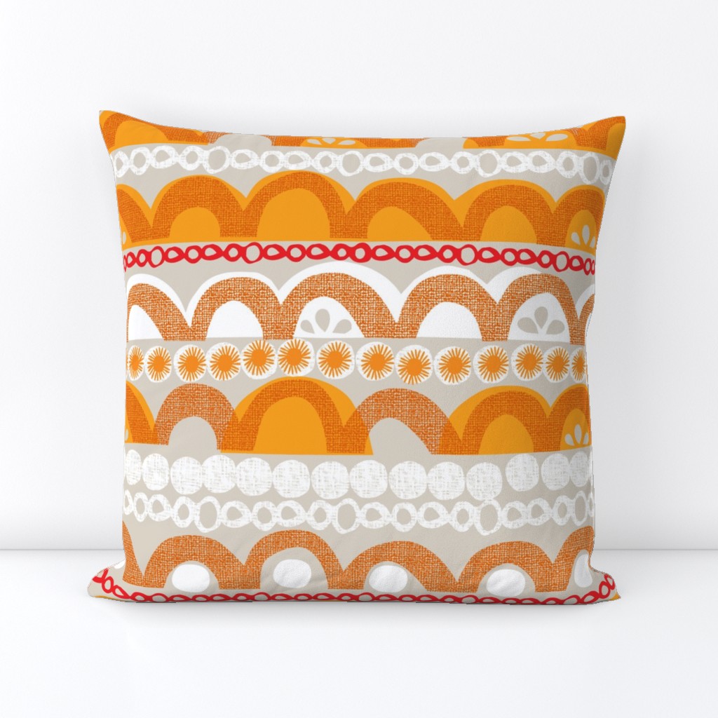 citrus slice stripe - orange