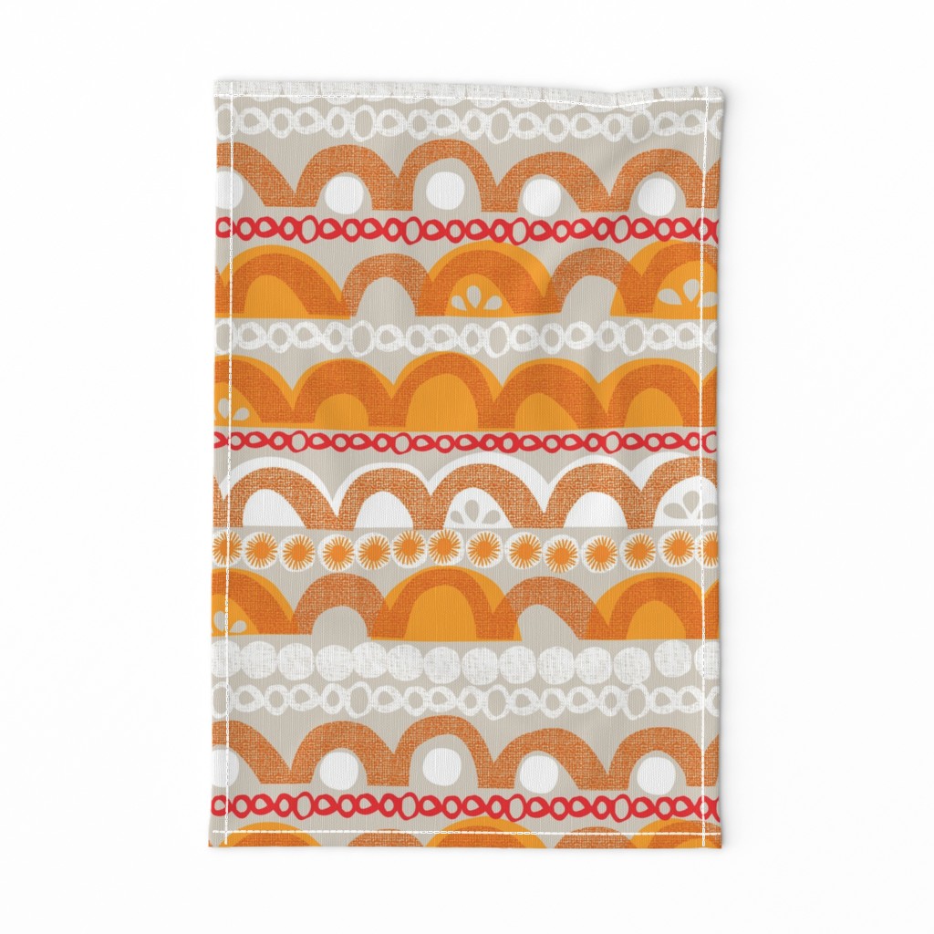 citrus slice stripe - orange